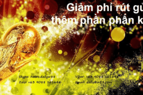 Giảm phí gửi và rút tiền cho toàn bộ đại lý w88