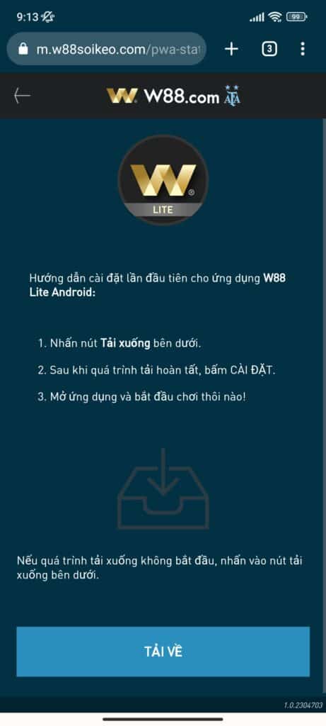 Nhấp chọn tải về