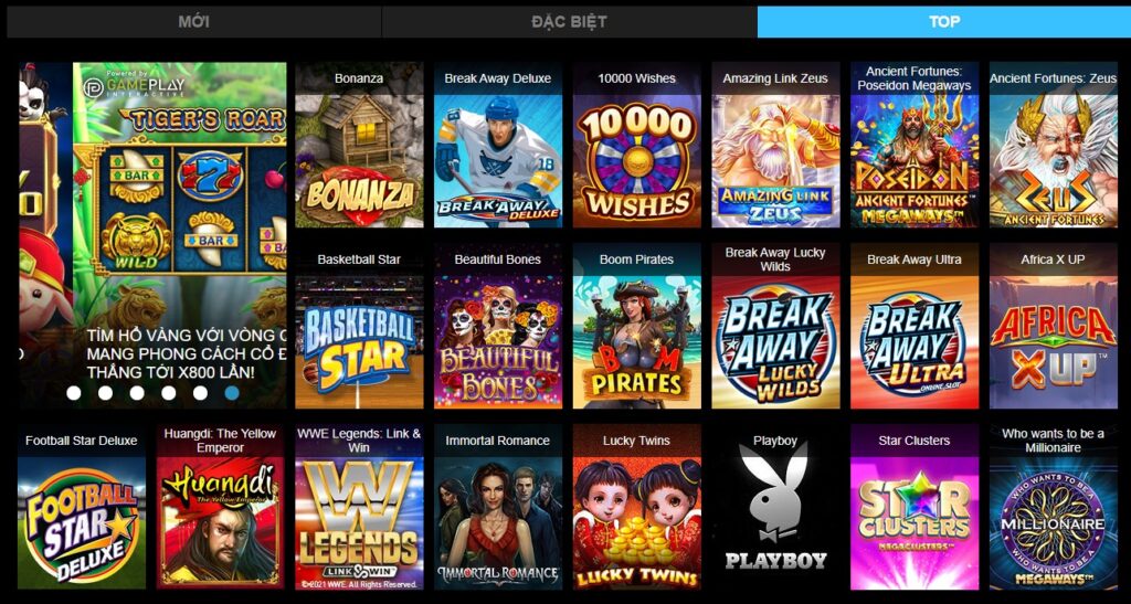 Top trò chơi Microgaming trên W88