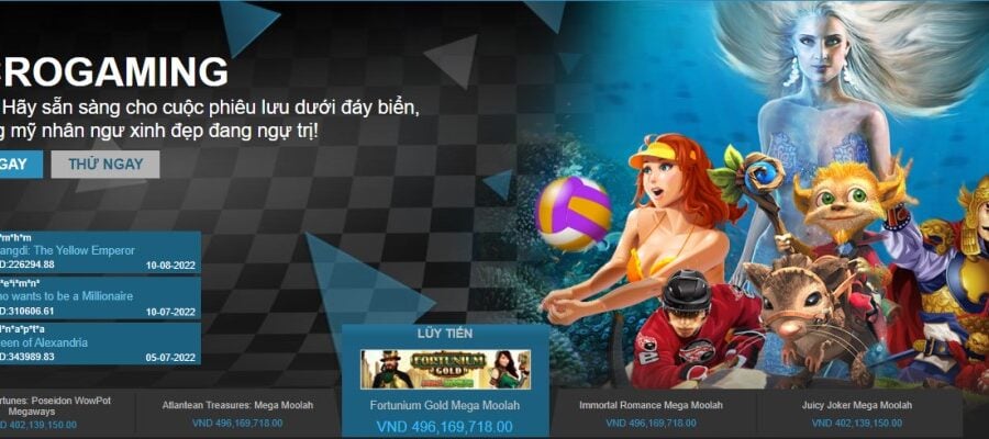 Nhà cung cấp tốt nhất trên thế giới: Microgaming