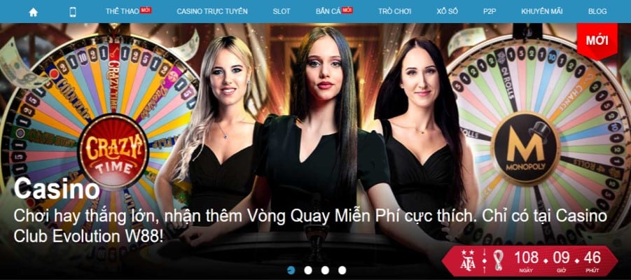 Hỗ trợ trực tuyến W88