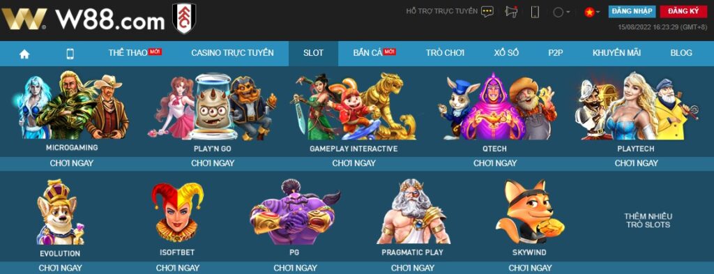 Trò chơi máy đánh bạc trực tuyến phổ biến