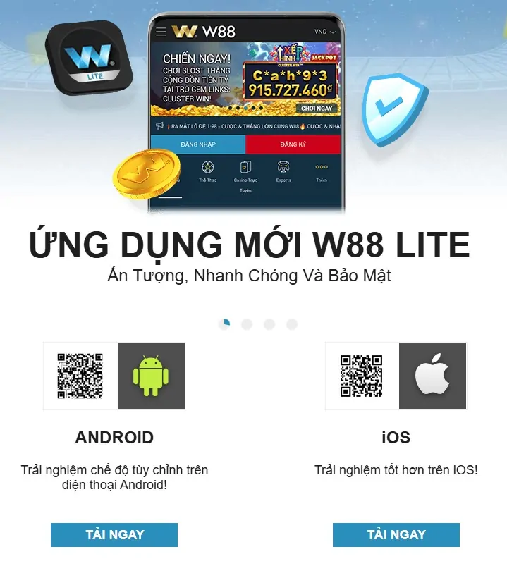 ỨNG DỤNG DI ĐỘNG W88